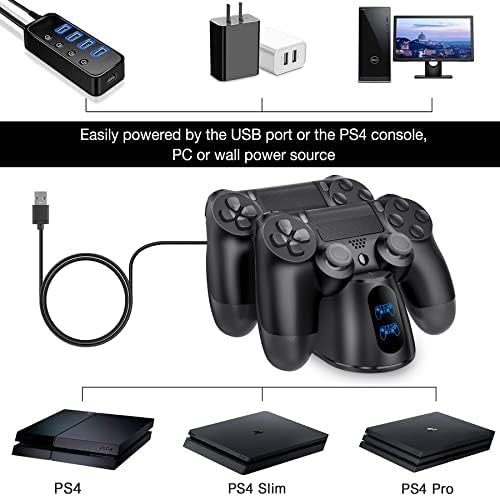 Зарядно устройство за контролер PS4, Зарядно Устройство за PS4, зарядно устройство, PS4 контролера на Playstation 4 Dualshock 4, Усъвършенстване