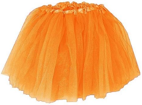Основна балетната поличка - 3 слоя фатина - Оранжев
