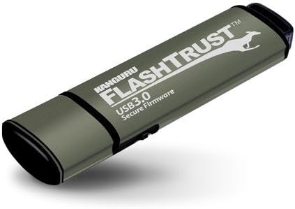 USB устройство Kanguru FlashTrust WP-KFT3 (WP-KFT3-64G), Черен; зелен