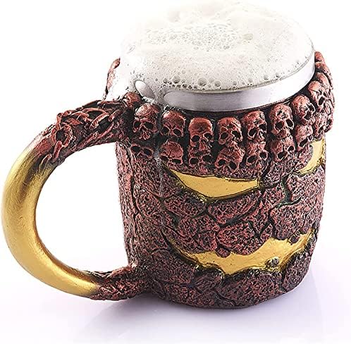 Подаръци на викингите, една чаша,Персонални Една Чаша с Надпис, Празнични подаръци, Средновековна Чаша с Дракон, Кафеена чаша от неръждаема