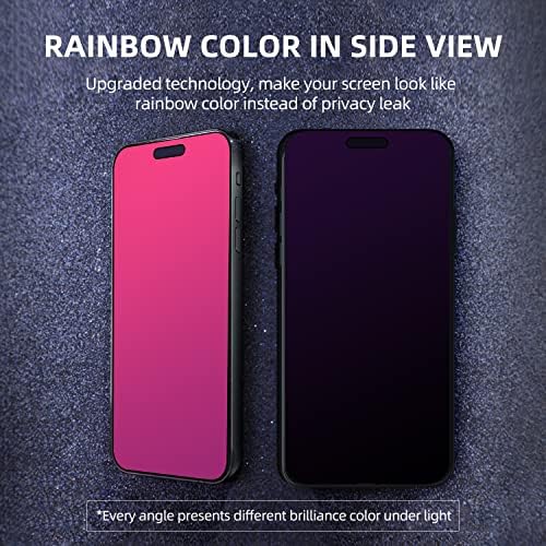 EGKimBa Нова Защитно фолио за екран неприкосновеността на личния живот, която е съвместима с iPhone 14 Pro, 6,1-инчов Градиентное Цветно