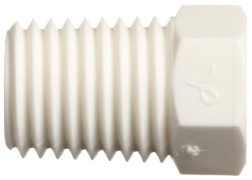 Ценни пластмаси, склеиваемые дърворезба 1/16-27 NPT с шестигранником 5/16 , бял ABS (опаковка от 10 броя)