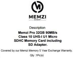 Карта памет MEMZI PRO 32GB Class 10 90 MB/Micro SDHC карта с адаптер за SD читалок Кобо или tablet PC