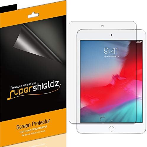 (3 опаковки) Защитно фолио Supershieldz, предназначен за Apple iPad Mini 5 (2019) и iPad Mini 4, защитен филм с висока разделителна способност