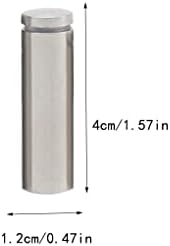 Рекламен винт Кухи Възразяващата Изчистен Дизайн Стъклен Огледален Нокти Неръждаем, устойчив на надраскване Гайковый Болт 12x22 мм (Цвят: