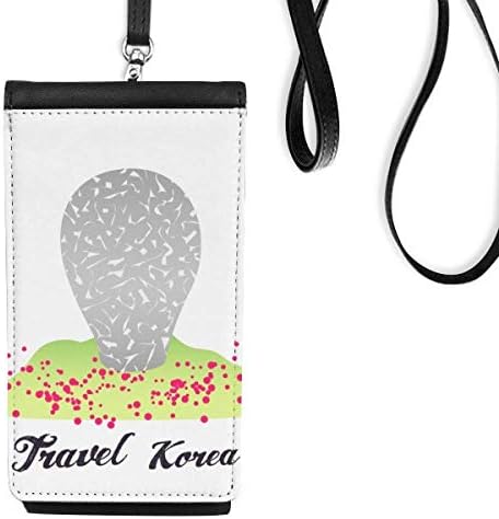 Добре Известната Забележителност в Корея в Чантата си за Телефон, Окачен в Чантата си за Мобилен Телефон, Черен Джоба