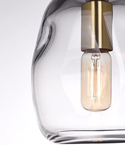 Стъклени Висящи Лампи CASAMOTION, Мини-Кухненски осветителни Тела, Съвременно Златно Подвесное Осветление, Прозрачен Органичен Глобус