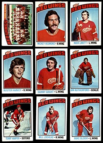 1976-77 Бие Детройт Ред Уингс В екипа на сет Детройт Ред Уингс (сет) Против Ред Уингс