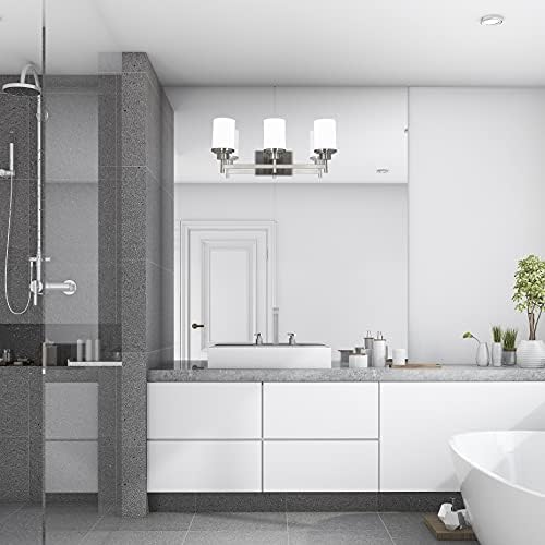 Трехсветный лампа Noble Home за баня | Съвременното Декоративно осветление за банята над мивката и Огледалото | Абажури от средни видоизменен