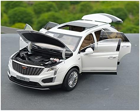 SWITC Безценната Модел на колата От Сплав 1 18 за Cadillac XT5 White 2019 Модел за Леене Под Налягане На Алуминиеви Украса на Колата