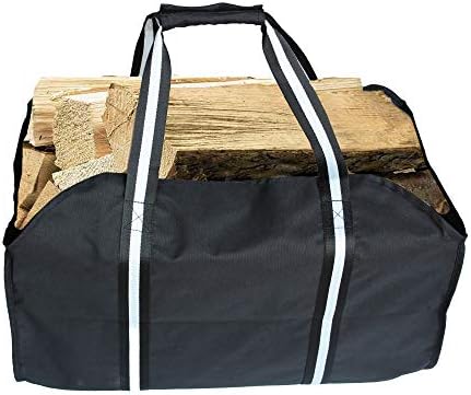 Чанта за съхранение на дърва за огрев премиум клас- една Много голяма и здрава - Най-подходящи за камини - печки на дърва - печки на