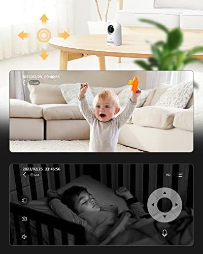 Камера за сигурност LongPlus за помещения, Помещение за домашни любимци с приложението за телефон, WiFi Камери за домашно сигурност с