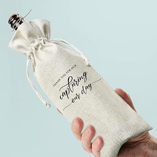 Винарска чанта за сватбени подаръци (1бр) - Добре се съчетава с женитьбой, подарък за участието и за двойки, подарък за нея, Винарска