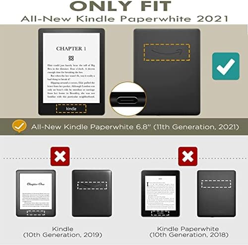 Калъфче за електронна книга 2021 Paperwhite, който е съвместим с 6,8 Kindle Paperwhite е на 11-то поколение с американския символ на