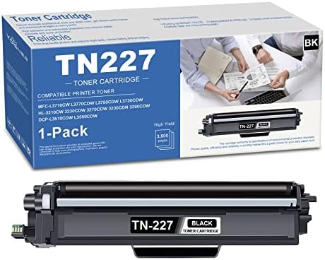 Тонер касета YOISNER TN227 TN-227 Черно, съвместими замяна за принтер Brother TN227 MFC-L3710CW L3770CDW L3750CDW HL-3210CW 3230CDW 3270CDW