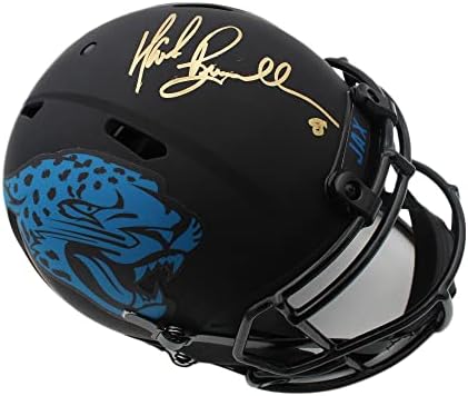 Марк Brunell Подписа Истински каска NFL Eclipse от Джаксънвил Jaguars Speed с Автограф на Марк Брунелла - Каски NFL с автограф