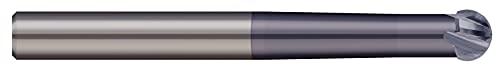 Micro 100 SBM-500-4X Подрезная бележка fresa, на Ъгъла на заворачивания 220 °, Диа на нож 1/2 височина 0,400 LOC, отклонения 1-1/2, Диаметър