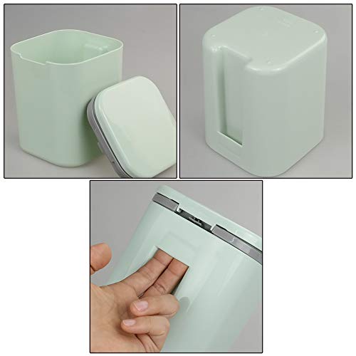 Кофа за боклук HOMMP Tiny на вашия плот обем 0,5 литра с бутон (зелено)