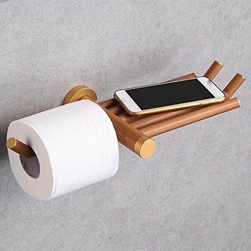 Държач за хартиени кърпи XJJZS - Държач за тоалетна хартия от екологично дърво, Държач за кърпички с дървена гръбначен мозък