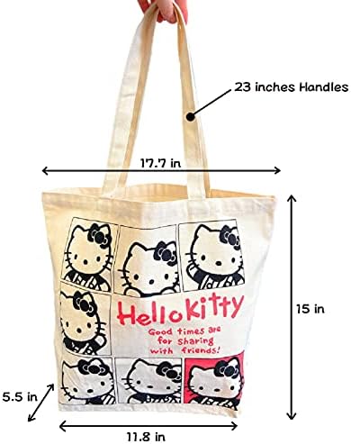 Скъпа чанта-тоут Friend Sanrio Hello Kitty, Чанта за пазаруване, Спортна чанта, Кухненски Множество чанта за продукти, Японското качество