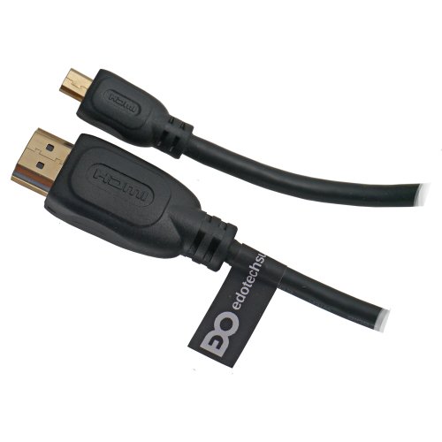 EDO Tech®10 фута кабел Micro HDMI за ASUS Eee Pad TF700T, TF300T, TF210 Prime, VivoTab Smart ME400C, MeMO Pad ME301T, Transformer Book