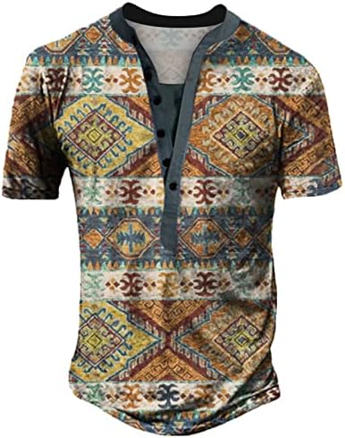 Сезон: Пролет-Лято, Ежедневна Мъжка Блуза с Цифрово яка Издържа с 3D Принтом, Кратък Топ в Ретро стил, Модни Мъжки Тениски Риза