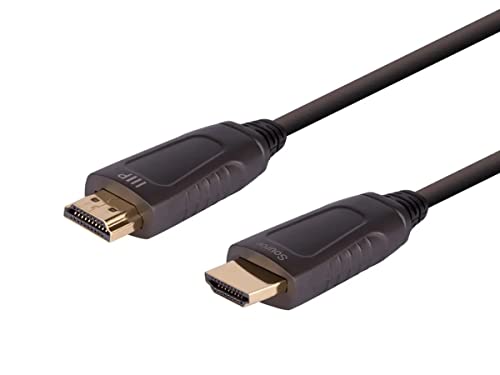 Активен HDMI-кабел Monoprice AV 8K - 24 фута (7,5 м) високата, сертифициран HDMI 2.1, серия от свидетелството за авиационен оператор