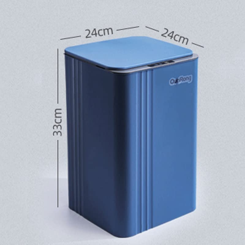 SLSFJLKJ Кухненско Автоматично Интелигентно Сензорно кофа за Боклук Водонепроницаемое/Кофа кофа за битови тоалетна Умно кофа за Боклук (Цвят: синьо размер: 33 *24 см)