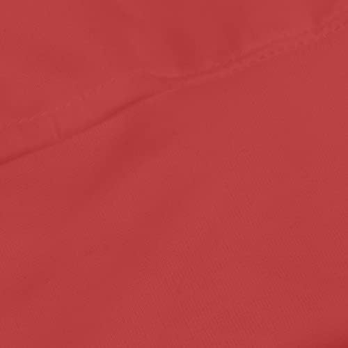 NOKMOPO / Дамски Блузи, Дамски Пуловер с качулка и Принтом, Цветни Ежедневни Риза с дълъг Ръкав и Принтом, Hoody С качулка