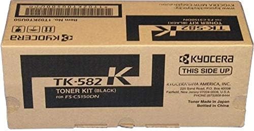Комплект тонер Kyocera 1T02KT0US0 модел TK-582K Black, който е съвместим с лазерни принтери ECOSYS P6021cdn и FS-C5150DN, производителност