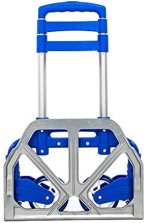 висококачествена Алуминиева Преносима Сгъваема ръчна количка за превоз на багаж, ръчна количка и количка с тегло 165 кг / 75 кг, идеална