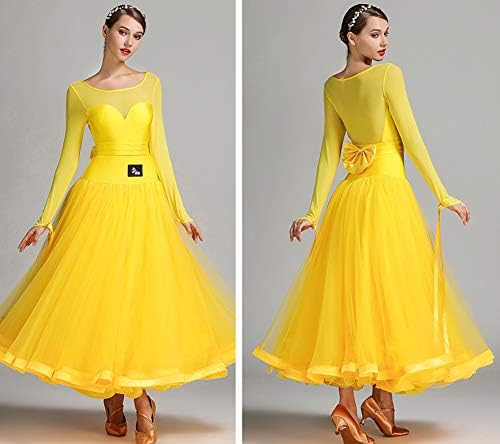 Жена Жълто Бална рокля YUMEIREN