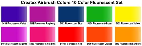 Набор от непрозрачни цветове за airbrushing Createx Colors 5803-00, 2 унции, 2 унции (опаковка от 6 броя), Многоцветен, 12 течни унции
