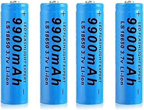 Литиева Батерия MORBEX 3,7 В, 9900 ма батерия, Акумулаторни Батерии, Горната част на Батерията в Бутоните, за led фенер, Налобного фенер,