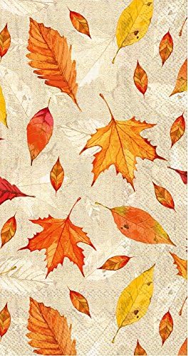 Кърпи за гости с кленовыми листа, Декоративни Есента на Хартиена Салфетка, 3 пласта, 32 слой Дизайнерска Кърпа за Вечеря - Feuilles Есента,