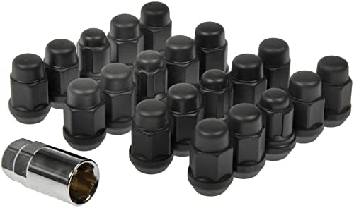 Комплект ключалки Dorman 711-635C с матово-черна желудевой гайка M14-1.50, съвместими с някои модели, 21 опаковка