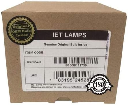Лампи IET - Истинска оригинална замяна на лампата с корпус OEM за проектор PANASONIC PT-AE7000U (Ushio Вътре)