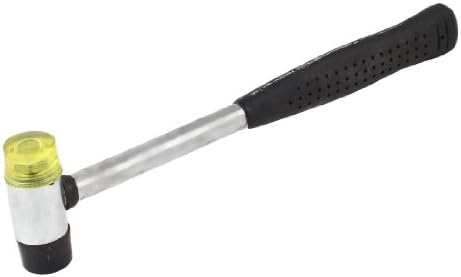 IIVVERR Добра производителност Ръкохватка Ръчен инструмент с двухголовочным е гумен чук с дължина 10.2 инча (Добра производителност Ръкохватка