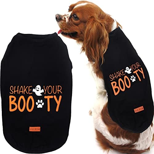 Костюми кучета Odi Style на Хелоуин за малки кучета - Тениска със Забавна Духа на Средна Кучета за кучета, Празнична Рокля за кучета