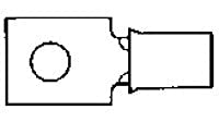 Правоъгълна Язычковая Клемма 15,5-20AWG от Месинг с Купа Лента 19,9 мм Автомобили