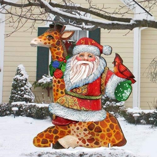 G. Debrekht 8111360 Дядо на Жирафе Дървена Коледна украса