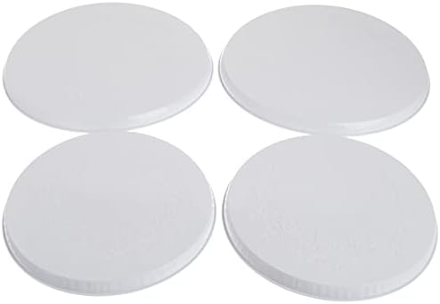 Гама на Kleen 5057 Комплект от 4 Кръгли Бели Салфетки с отпечатан под формата на бръшлян с диаметър от 2 8,5 инча и 2 10,5 инча