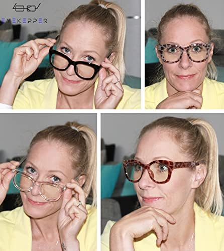 Eyekepper Спестете 10% на цялостни очила за четене със заключване синя светлина от 4 опаковки и компютърни ридерах от 4 опаковки за жени