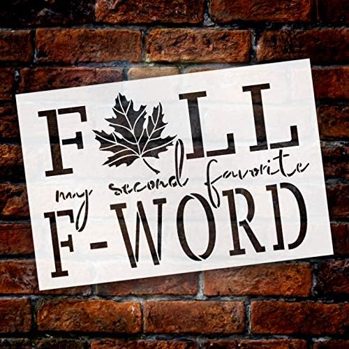 Есен - вторият ми любим шаблон от листа с буквите F от StudioR12 | Дървени табели | многократна употреба използване на Word Art | Семейна