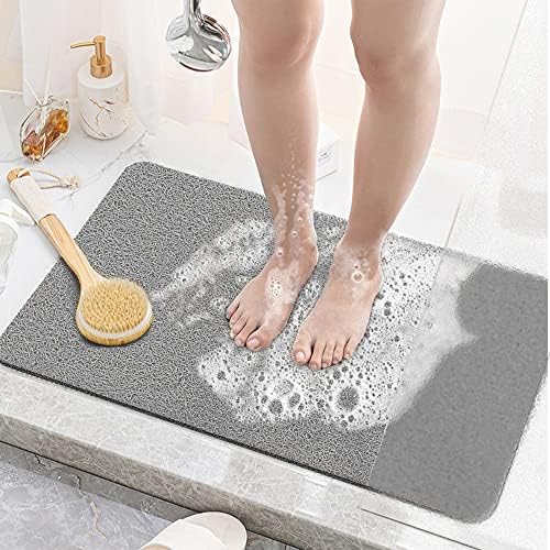 Подложка за душа в банята, Нескользящий Мек PVC, който Поддържа Текстурата, Бързосъхнеща Гъба за Масаж на Краката, Многофункционална