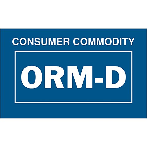 Етикети Tape Logic® за потребителски стоки, ORM-D, 1 3/8 x 2 1/4, Сини/бели, 500/ролка, Доставка от САЩ с отстъпка