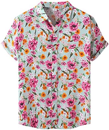 Elogoog Ризи с къс ръкав за Мъже, Мъжки Ежедневни Ризи, Летни Ризи за мъже 2023, Модерни Дневни Къси Тениски, Ризи