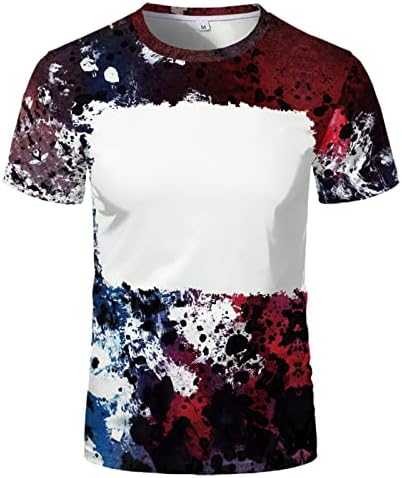 Мъжки ризи на Американския Размер, по-Големи Празни Тениски по Поръчка, Теплопередача, Двете Ризи с Къс Ръкав
