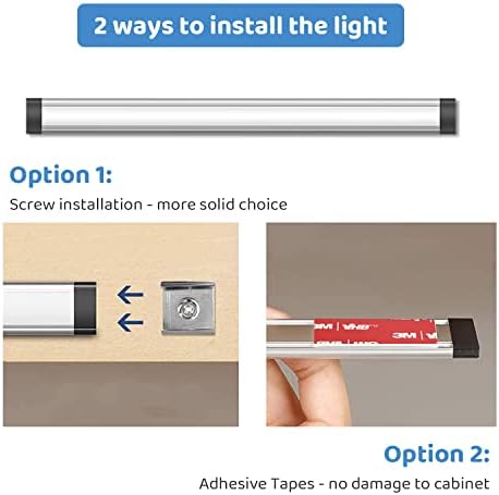 Комплекти светодиодни лампи под шкаф се свързват до 3 бр 12 инчов светлинен панелям