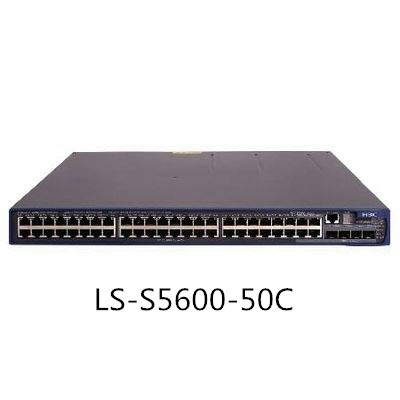 Комутатор Ethernet H3C LS-S5600-50C 48 Пристанища, пълен Gigabit 4SFP Gigabit Оптичен Порт, мрежов комутатор за ниво 3 на ядрото